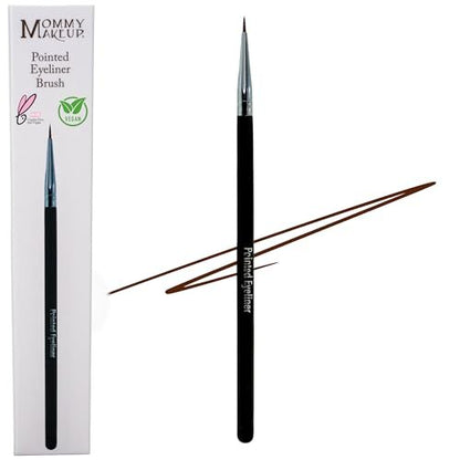Pointed Eyeliner Brush - Ultra Fine Premium Synthetic Vegan Bristles, Precision Gel Eye Liner Brush for Easy & Flawless Application, Cruelty Free by Mommy Makeup Avelisse