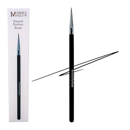 Pointed Eyeliner Brush - Ultra Fine Premium Synthetic Vegan Bristles, Precision Gel Eye Liner Brush for Easy & Flawless Application, Cruelty Free by Mommy Makeup Avelisse