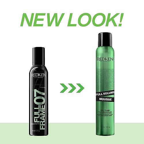 Redken Full Volume Hair Mousse - Volumizing & Body, Moisturizing Heat Protectant Styling Cream for All Hair Types, 12.1 Fl Oz Avelisse