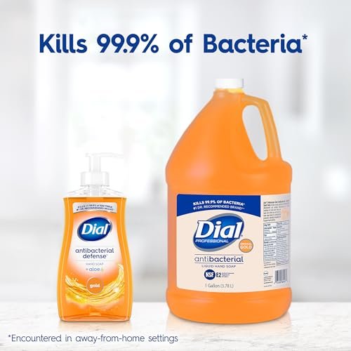 Dial Liquid Hand Soap, 1 Gallon (128 fl oz) – Gold Color, Bamboo Material Avelisse
