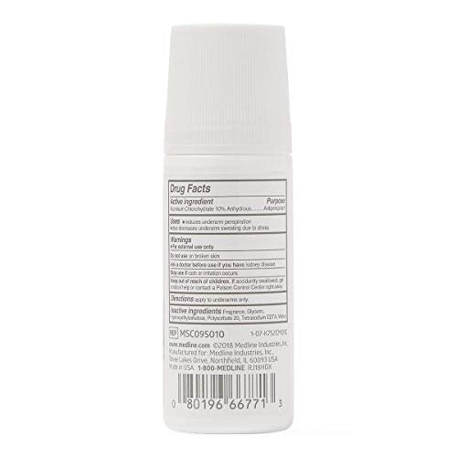 Medline MedSpa Roll-On Antiperspirant Deodorant, 1.5 oz, Long-Lasting Freshness - görsel 5