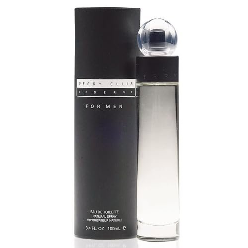 Perry Ellis Reserve Eau De Toilette Spray for Men - Long Lasting Cologne with Notes of Juniper, Citrus & Exotic Woods - 3.4 fl oz (100 mL) Avelisse