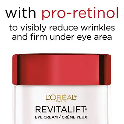 L'Oreal Paris Revitalift Anti-Wrinkle and Firming Eye Cream with Pro Retinol, 0.5 oz Avelisse