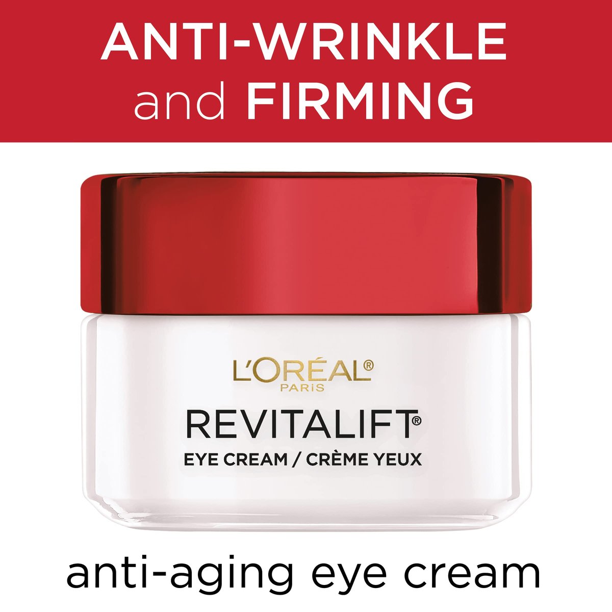 L'Oreal Paris Revitalift Anti-Wrinkle and Firming Eye Cream with Pro Retinol, 0.5 oz Avelisse