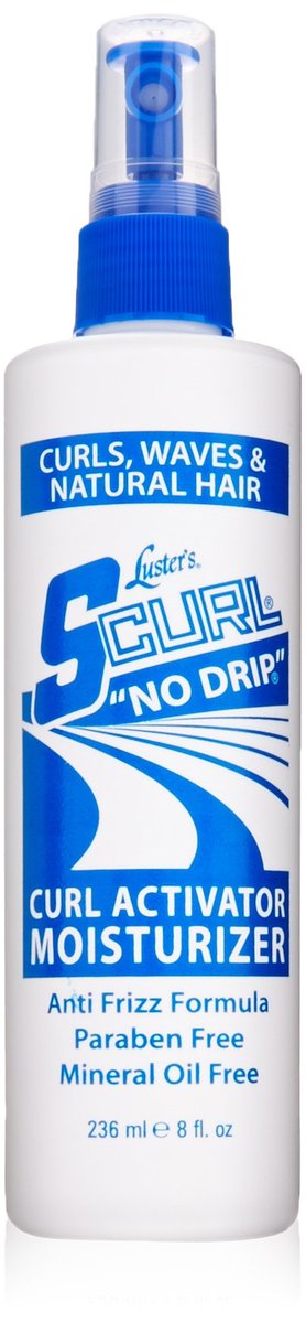 Luster's S-Curl Activator Moisturizer No Drip Spray - 8 oz | Curly & Wavy Hair