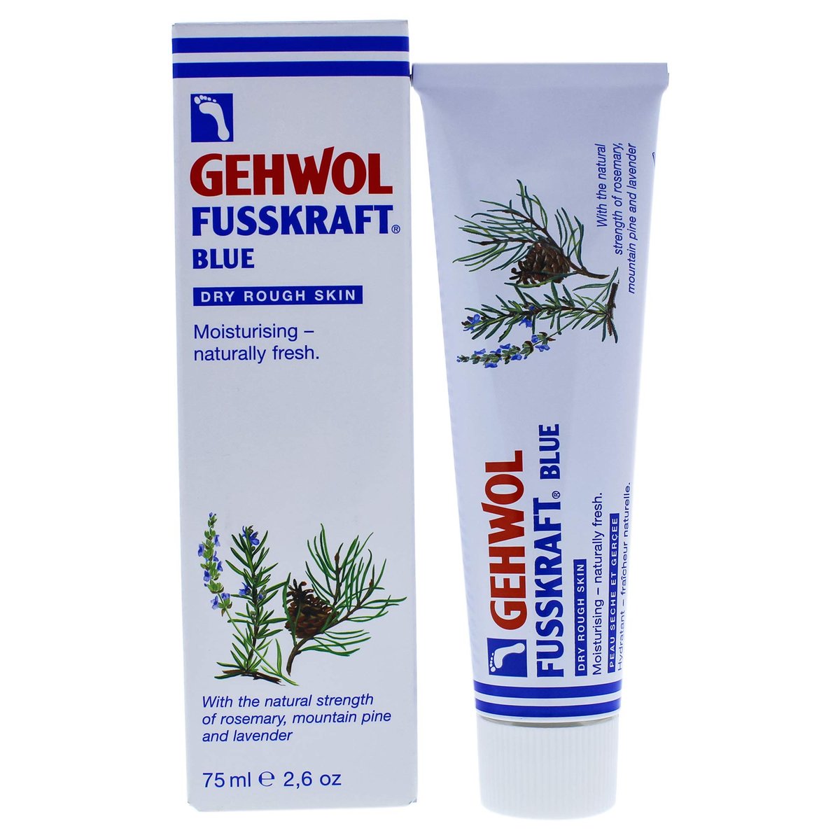 GEHWOL Fusskraft Blue Foot Cream – Intense Moisturizer for Dry, Tired Feet (2.6 oz) Avelisse