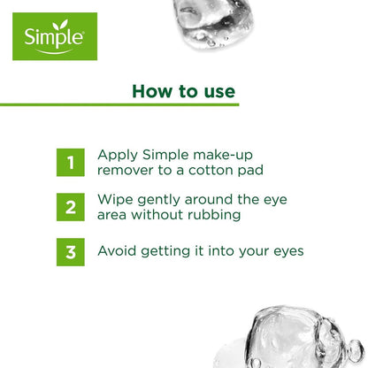 Simple Kind To Eyes Eye Make Up Remover, 125 ml – Gentle Micellar Cleansing Water