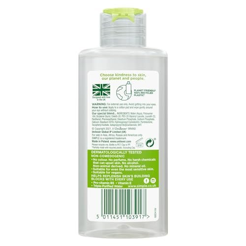 Simple Kind To Eyes Eye Make Up Remover, 125 ml – Gentle Micellar Cleansing Water - görsel 4