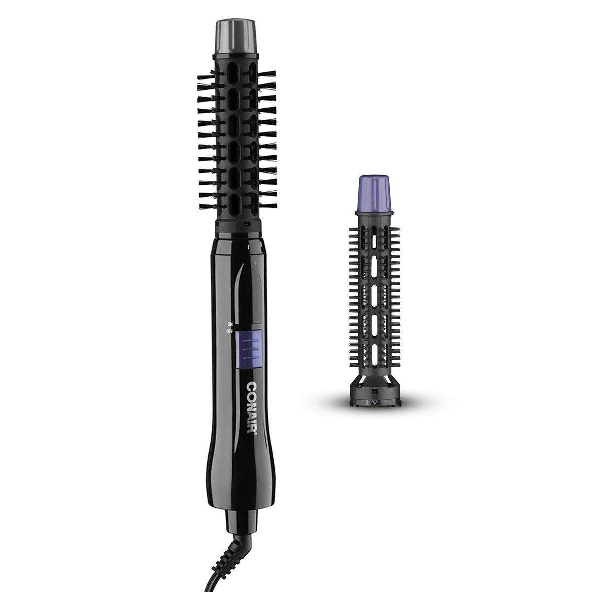 Conair 2-in-1 Hot Air Styling Curl Brush - Volumizing Blow Dryer & Curler, 2 Piece Set Avelisse