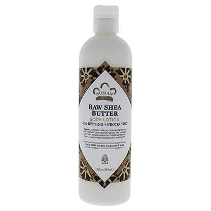 Nubian Heritage Raw Shea & Myrrh Lotion – 13 oz Intense Moisturizer for Dry Skin & Eczema