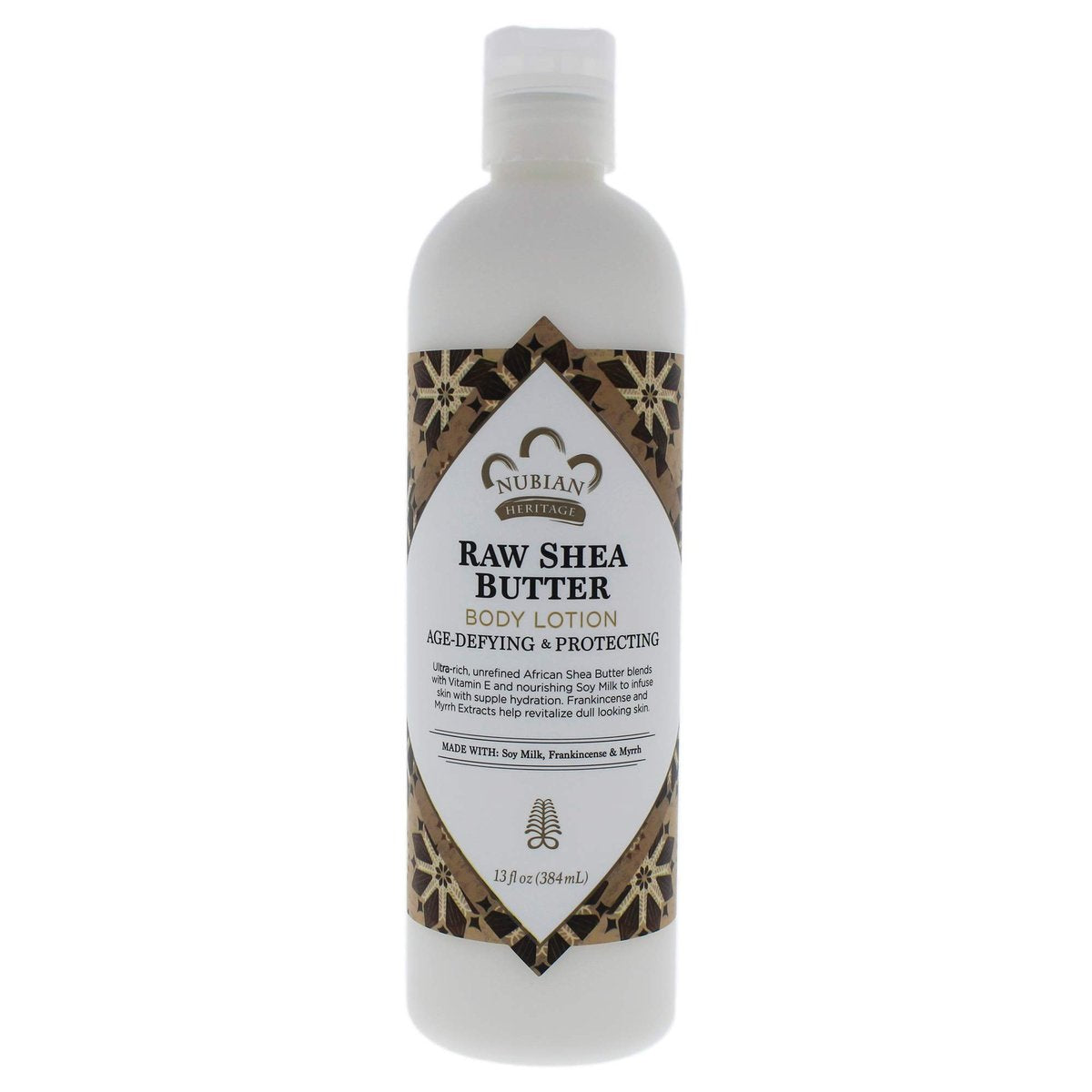 Nubian Heritage Raw Shea & Myrrh Lotion – 13 oz Intense Moisturizer for Dry Skin & Eczema - görsel 1