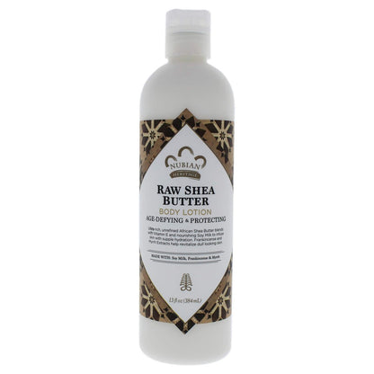 Nubian Heritage Raw Shea & Myrrh Lotion – 13 oz Intense Moisturizer for Dry Skin & Eczema