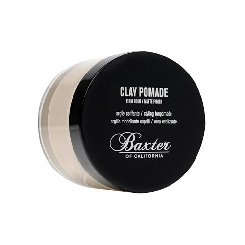 Baxter of California Clay Pomade - Strong Hold Matte Hair Clay for Men, Texturizing & Thickening, Natural Definition & All-Day Control, 2 oz Avelisse