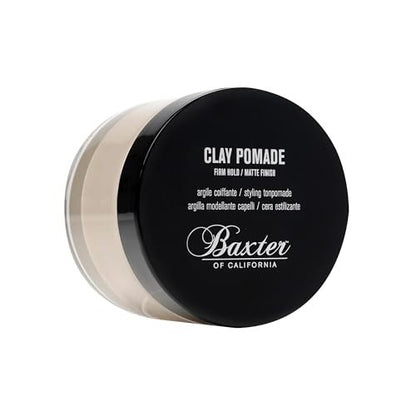 Baxter of California Clay Pomade - Strong Hold Matte Hair Clay for Men, Texturizing & Thickening, Natural Definition & All-Day Control, 2 oz Avelisse