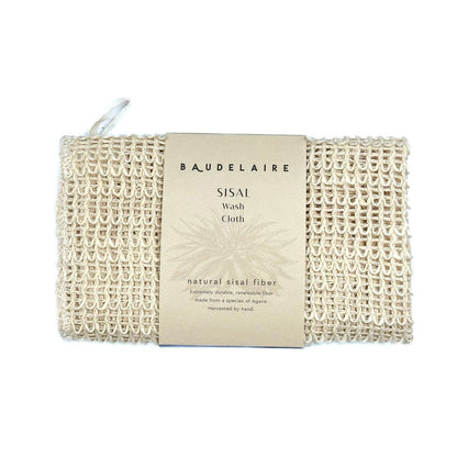 Baudelaire Sisal Exfoliating Wash Cloth – Gentle & Natural Skincare for Radiant Skin