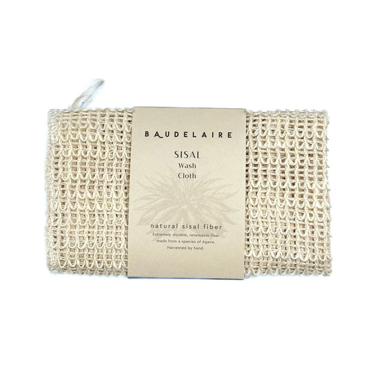Baudelaire Sisal Exfoliating Wash Cloth – Gentle & Natural Skincare for Radiant Skin