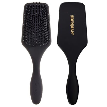 Denman D84 Mini Paddle Cushion Hair Brush – Black, Travel-Friendly Detangling & Blow-Drying Brush for Smooth, Straight Styles Avelisse