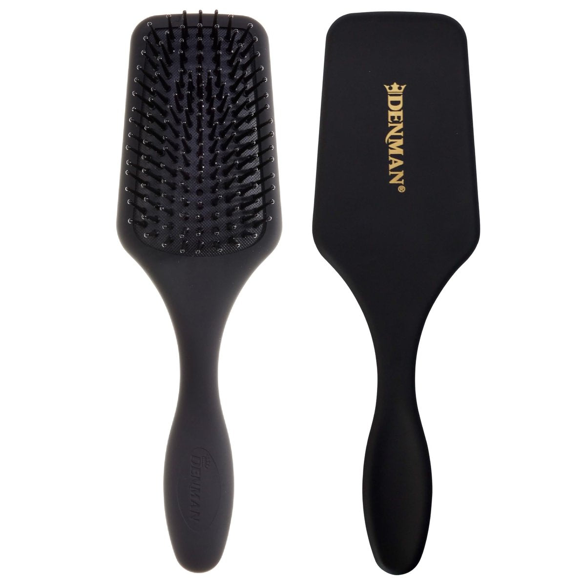 Denman D84 Mini Paddle Cushion Hair Brush – Black, Travel-Friendly Detangling & Blow-Drying Brush for Smooth, Straight Styles Avelisse