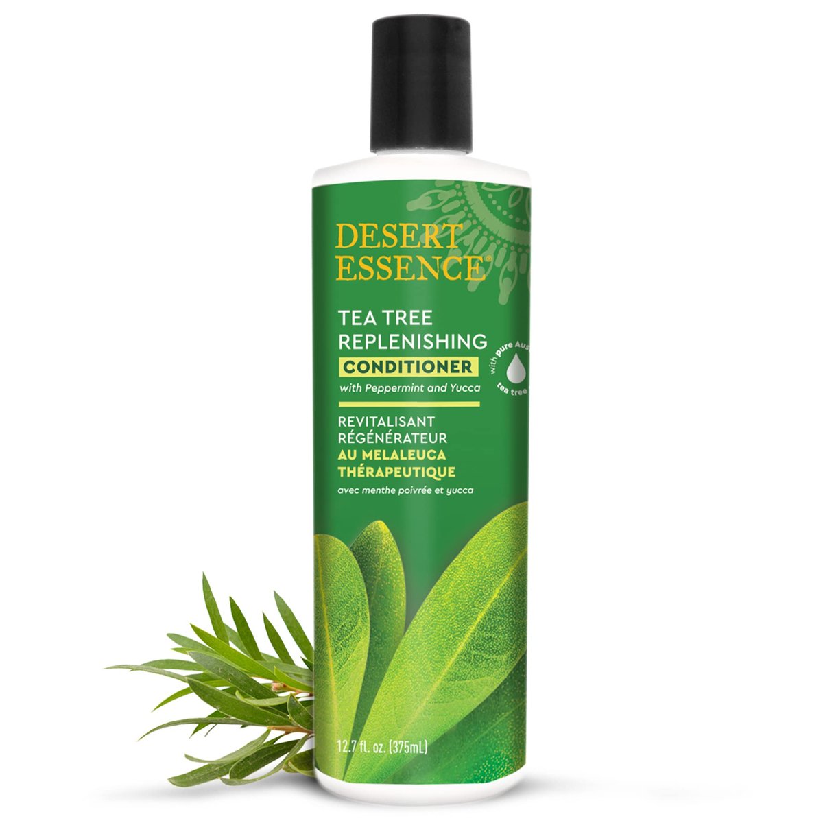 Desert Essence Tea Tree & Eucalyptus Conditioner for Scalp Treatment, Reduces Hair Breakage & Flaking, with Peppermint & Murumuru Butter, 12.7 Fl Oz Avelisse