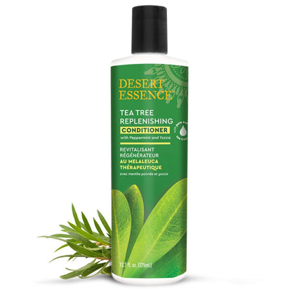 Desert Essence Tea Tree & Eucalyptus Conditioner for Scalp Treatment, Reduces Hair Breakage & Flaking, with Peppermint & Murumuru Butter, 12.7 Fl Oz Avelisse