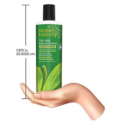 Desert Essence Tea Tree & Eucalyptus Conditioner for Scalp Treatment, Reduces Hair Breakage & Flaking, with Peppermint & Murumuru Butter, 12.7 Fl Oz Avelisse