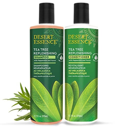 Desert Essence Tea Tree & Eucalyptus Conditioner for Scalp Treatment, Reduces Hair Breakage & Flaking, with Peppermint & Murumuru Butter, 12.7 Fl Oz Avelisse