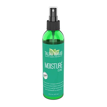 Taliah Waajid Black Earth Products Moisture Clenz, 8 oz - Sulfate-Free Moisturizing Shampoo for Dry Scalp & Hair Growth