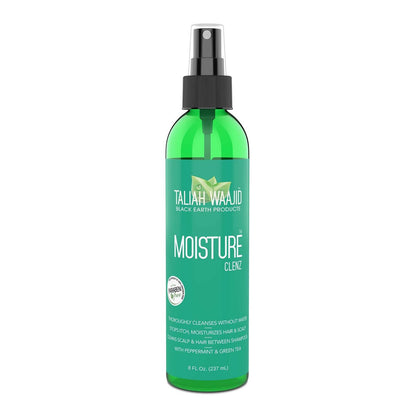 Taliah Waajid Black Earth Products Moisture Clenz, 8 oz - Sulfate-Free Moisturizing Shampoo for Dry Scalp & Hair Growth