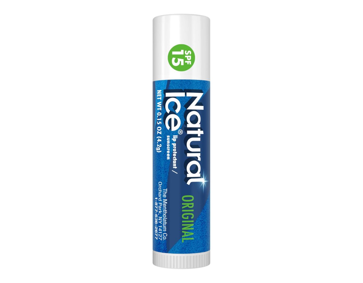 Mentholatum Natural Ice Lip Balm Original SPF 15 - 3-Pack (0.16 Fl Oz Each) - görsel 10