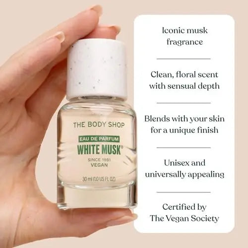 The Body Shop White Musk Eau De Toilette – Fresh, Floral Fragrance – Vegan – 1 oz Avelisse