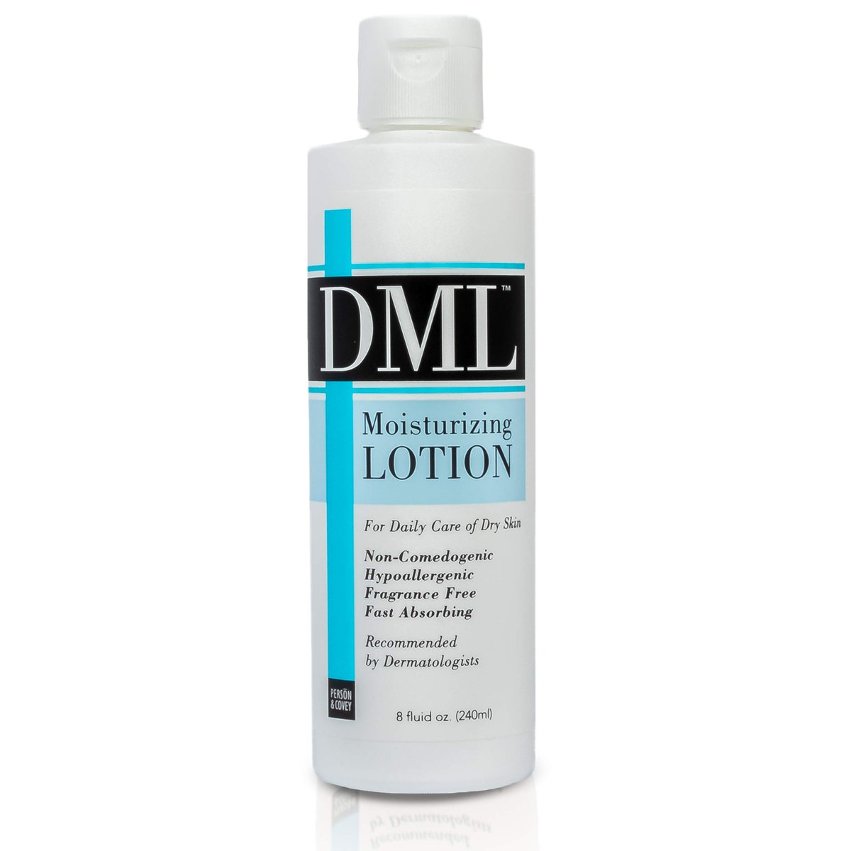 DML Fragrance Free Moisturizing Lotion – 8 oz – For Dry Skin & Eczema Relief - görsel 1
