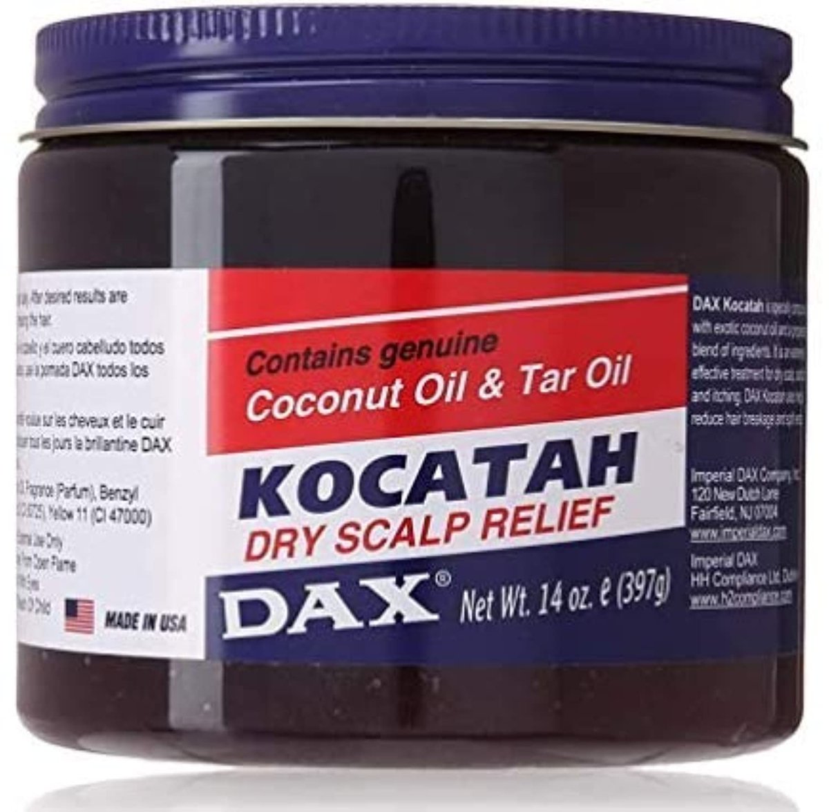 DAX Kocatah Dry Scalp Treatment - 14 oz Jar (414 ml) for Itchy, Flaky Scalp Relief - görsel 3