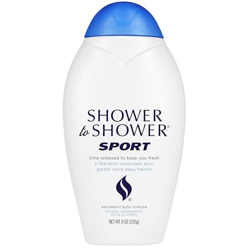 Shower to Shower Sport Body Powder for Men & Women, Talc Free, Sweat Absorbing, Prevents Chafing & Odor, Deodorizing All Over Body Powder for Long Lasting Freshness, 8 OZ - görsel 2