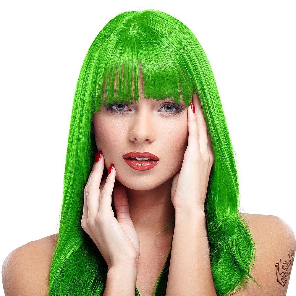 MANIC PANIC Classic Electric Lizard Semi Permanent Hair Color - Bright Neon Green Hair Dye, 4oz - Vegan & Cruelty-Free Avelisse