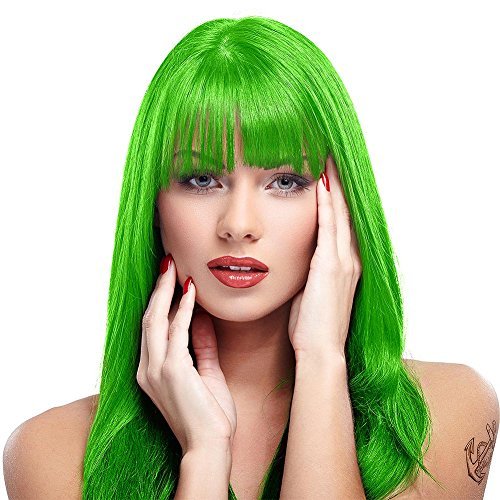 MANIC PANIC Classic Electric Lizard Semi Permanent Hair Color - Bright Neon Green Hair Dye, 4oz - Vegan & Cruelty-Free Avelisse