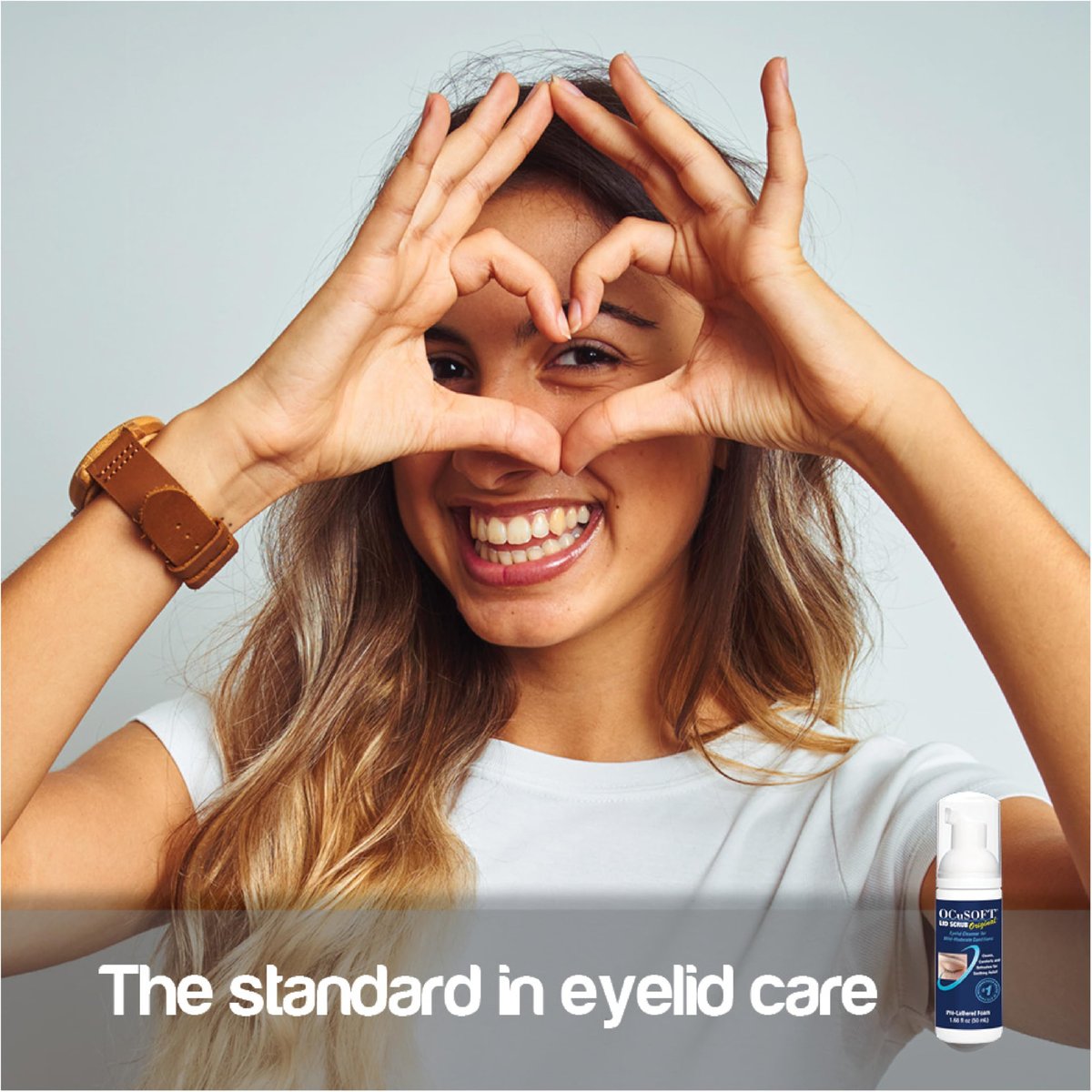 OCuSOFT Original Foaming Eyelid Cleanser - Mild Instant Foam for Sensitive Eyes - Removes Oil, Dust, Pollen & Makeup - 1.68 fl oz Avelisse