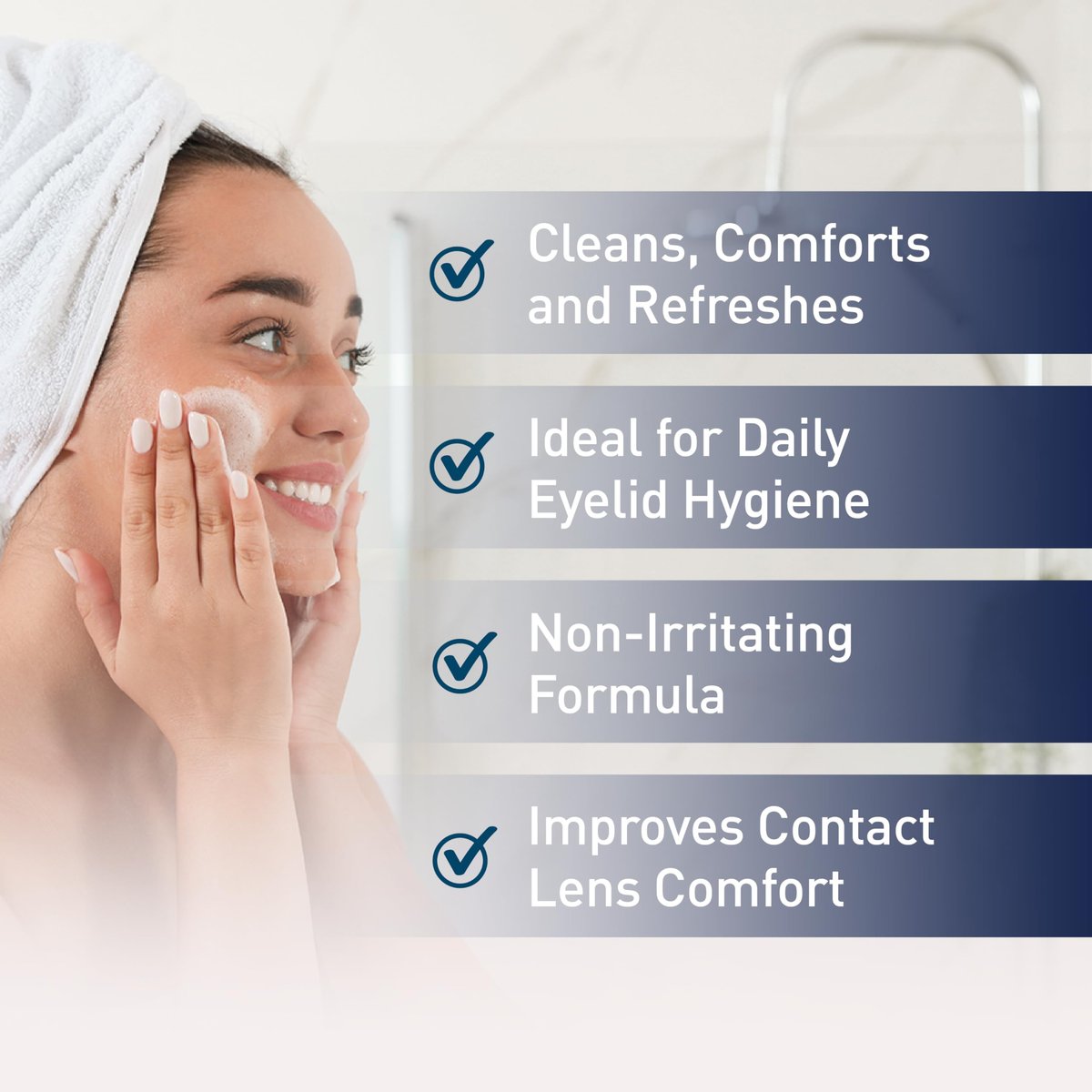 OCuSOFT Original Foaming Eyelid Cleanser - Mild Instant Foam for Sensitive Eyes - Removes Oil, Dust, Pollen & Makeup - 1.68 fl oz Avelisse