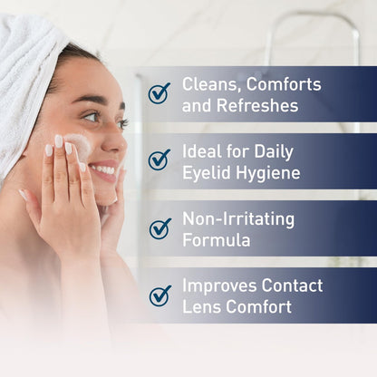 OCuSOFT Original Foaming Eyelid Cleanser - Mild Instant Foam for Sensitive Eyes - Removes Oil, Dust, Pollen & Makeup - 1.68 fl oz Avelisse