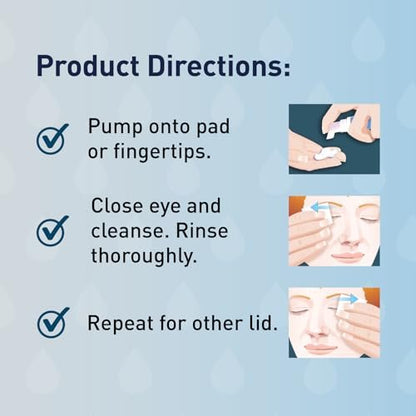 OCuSOFT Original Foaming Eyelid Cleanser - Mild Instant Foam for Sensitive Eyes - Removes Oil, Dust, Pollen & Makeup - 1.68 fl oz Avelisse