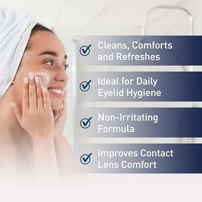 OCuSOFT Original Foaming Eyelid Cleanser - Mild Instant Foam for Sensitive Eyes - Removes Oil, Dust, Pollen & Makeup - 1.68 fl oz Avelisse