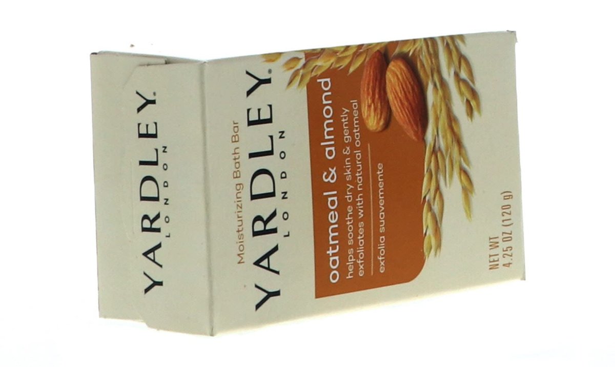 Yardley of London Naturally Moisturizing Bar Soap Oatmeal & Almond, 4.25 oz (Pack of 4) Avelisse