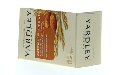 Yardley of London Naturally Moisturizing Bar Soap Oatmeal & Almond, 4.25 oz (Pack of 4) Avelisse