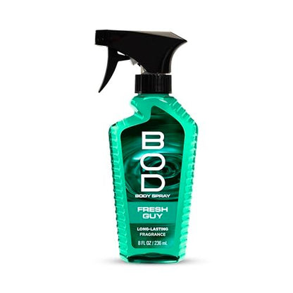 BOD Man Fragrance Body Spray, Fresh Guy, 8 fl oz - Long-Lasting Men's Deodorant Body Spray