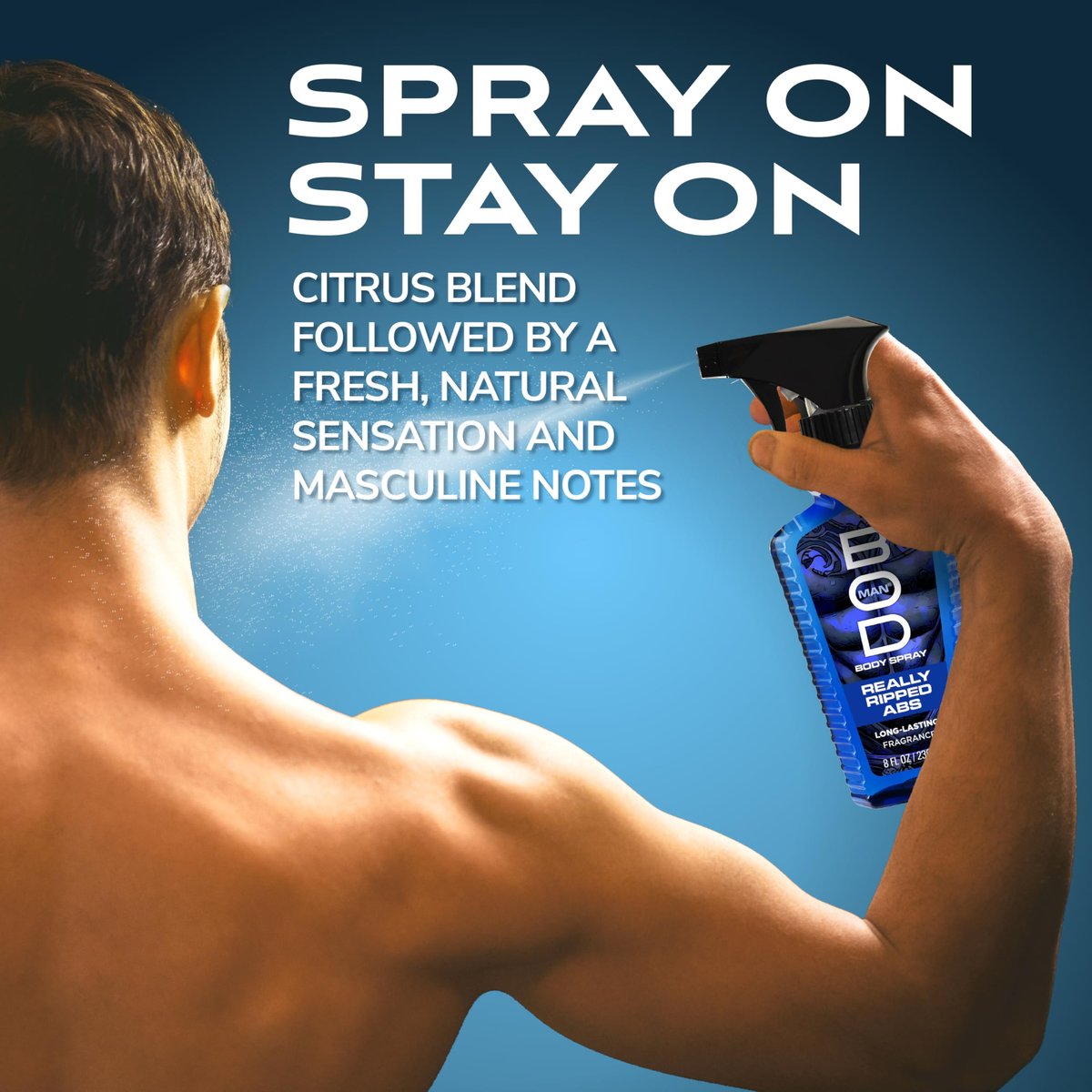BOD Man Fragrance Body Spray, Really Ripped Abs, 8 fl oz - görsel 11
