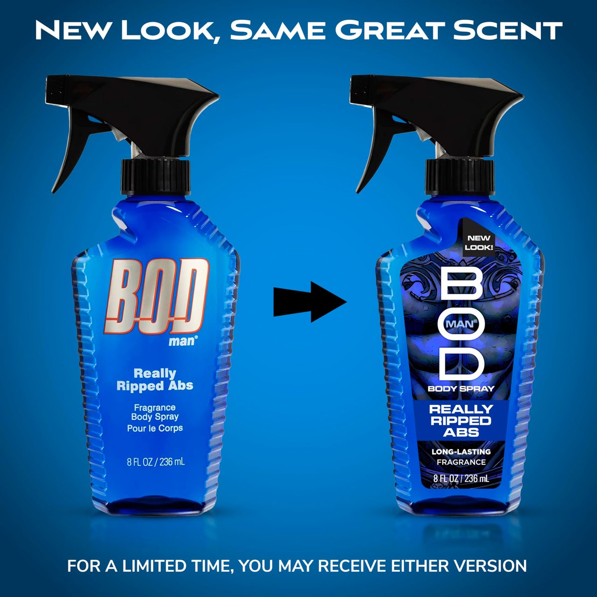 BOD Man Fragrance Body Spray, Really Ripped Abs, 8 fl oz - görsel 3