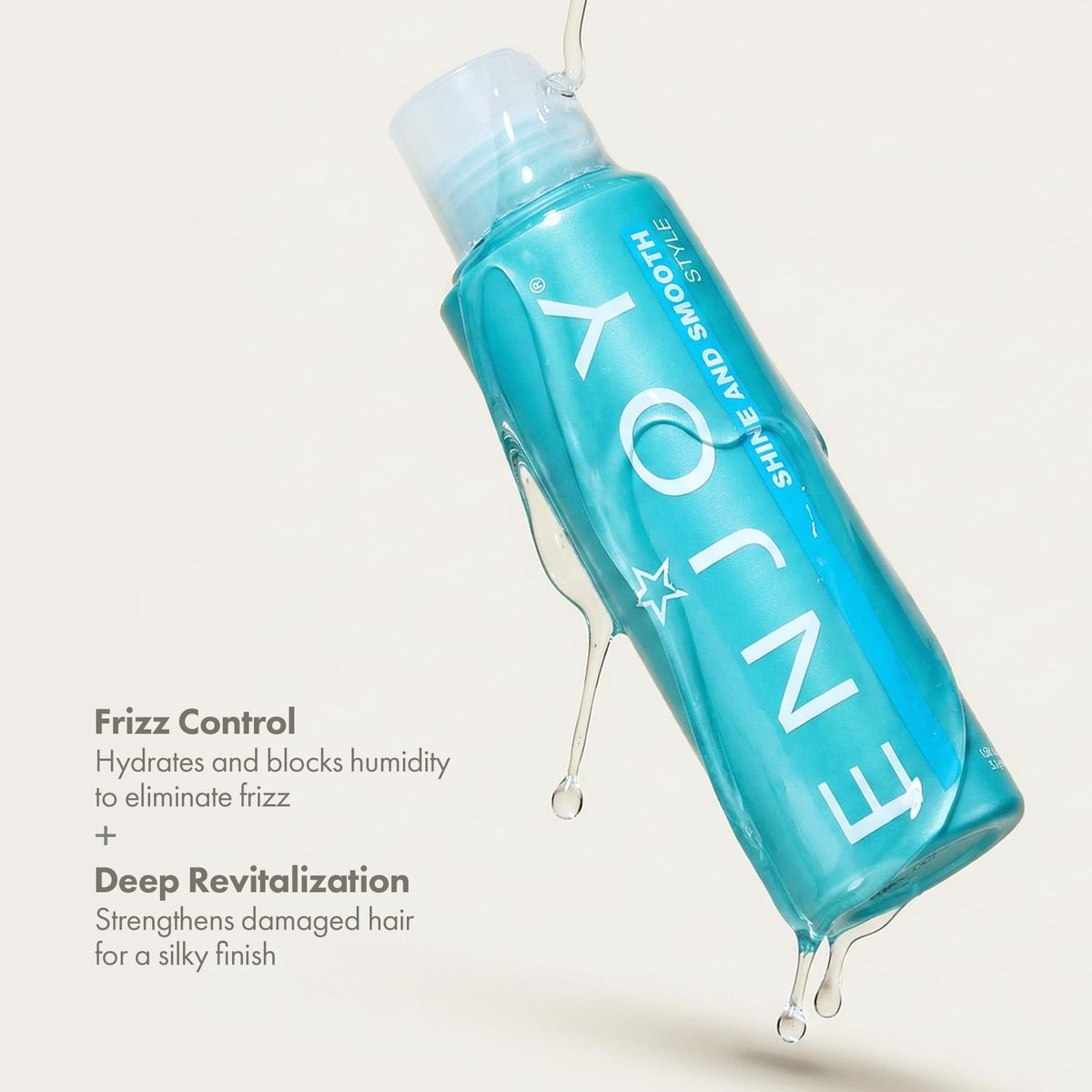 Enjoy Shine & Smooth Frizz Control Hair Gel - Moisture Locking Formula for Silky, Weightless Hair (3.4 oz) Avelisse