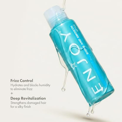 Enjoy Shine & Smooth Frizz Control Hair Gel - Moisture Locking Formula for Silky, Weightless Hair (3.4 oz) Avelisse