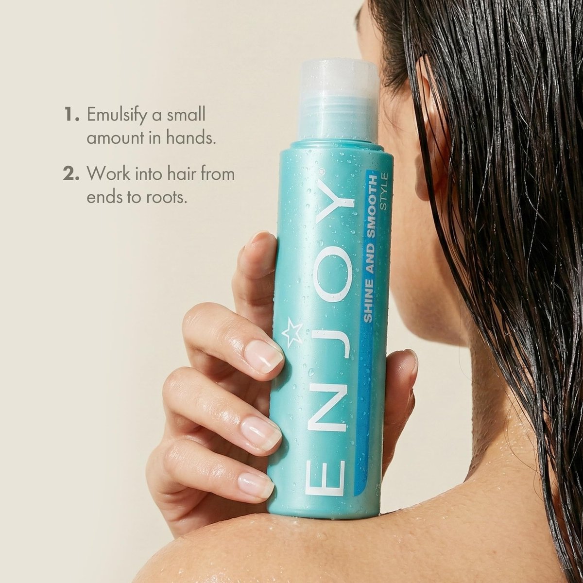 Enjoy Shine & Smooth Frizz Control Hair Gel - Moisture Locking Formula for Silky, Weightless Hair (3.4 oz) Avelisse