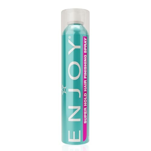 Enjoy Super Hold Hair Finishing Spray – Extra Firm Flexible Hold, Quick-Drying, Humidity-Resistant Hairspray for Volume & All-Day Control, 10 oz Avelisse