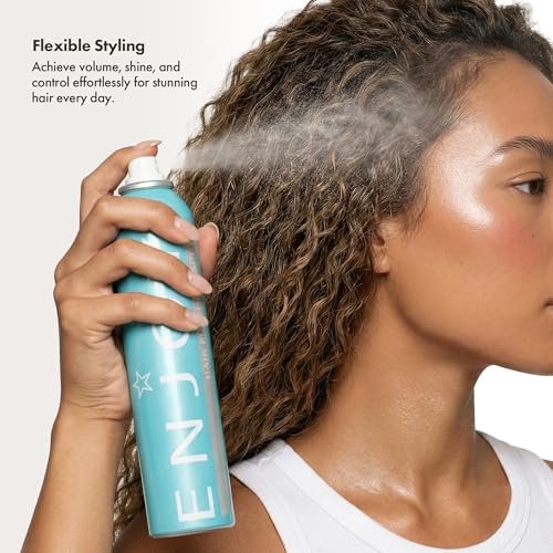 Enjoy Hair Finishing Spray - Firm Flexible Hold & Fast-Drying Hairspray for Volume & Shine, 10 oz Avelisse